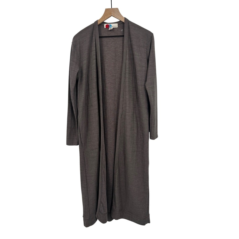 FP Beach Bicoastal Long Cardigan Duster Light Brown NWOT Size XS Coastal Cozy‎